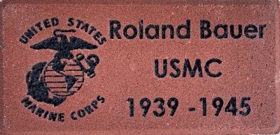 Memorial brick Marine Corps