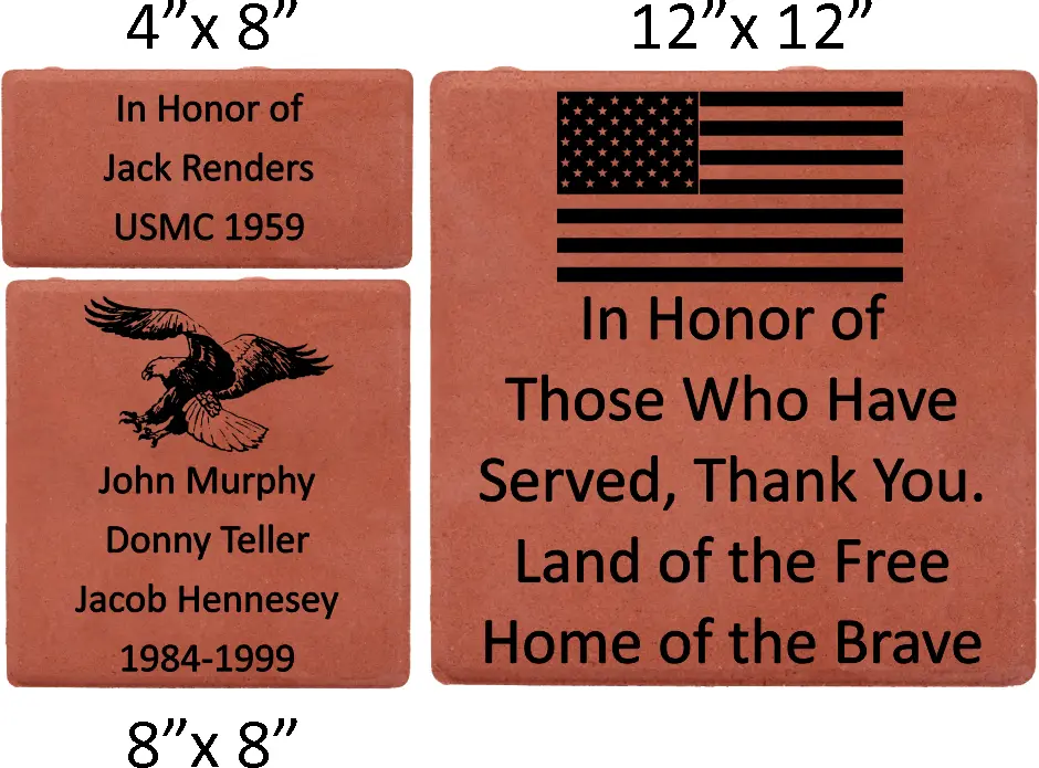 Engraved Memorial Bricks