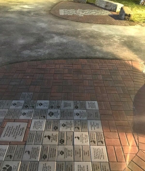Engraved Brick Pathway school for Fundraising