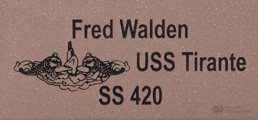 Engraved Memorial Tile USS Tirante