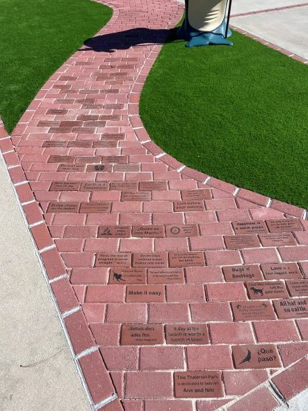 Dog Park Brick Walkway