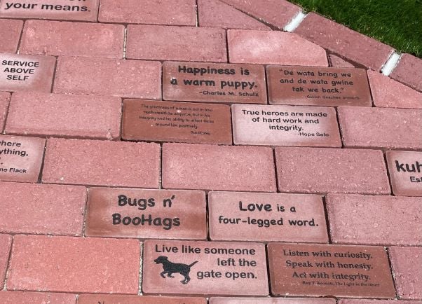 Dog Park Brick Walkway