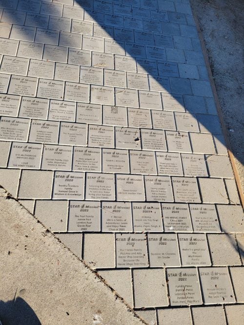 Engraved Bricks Walkway