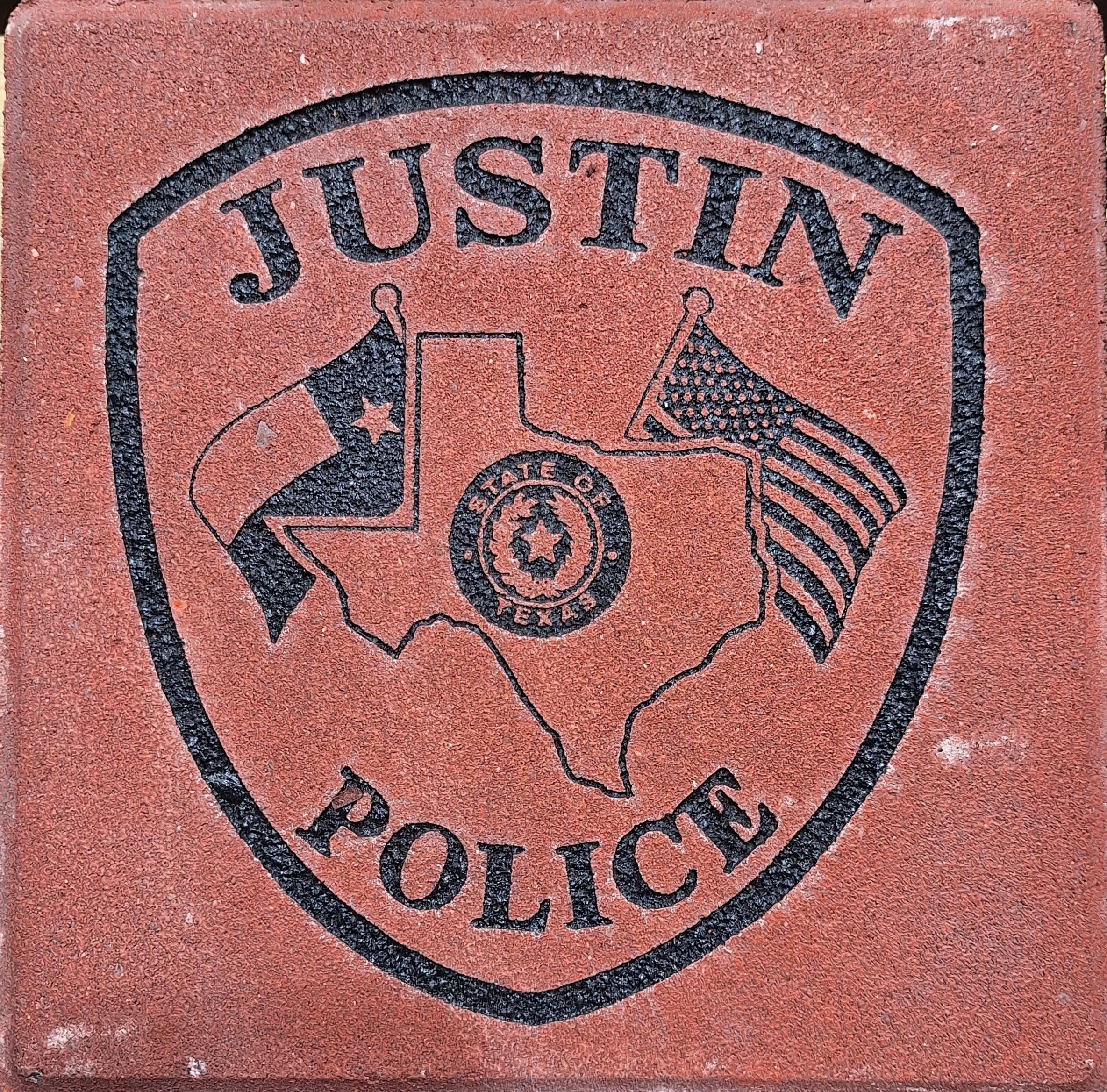 engraved brick with logo