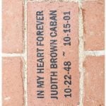 Memorial Garden Engraved Brick Project