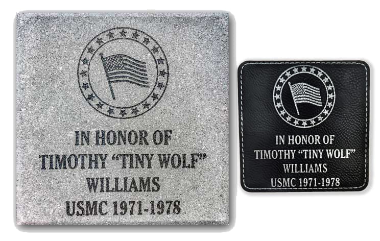 Engraved-Brick-with-engraved-Replica-Coaster