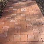 Engraved Brick walkway