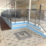 Engraved Bricks Patio