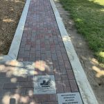 San Joaquin Valley Swiss Club + engraved brick walkway in 2 colors+ polar engraving Engraved Brick Walkway